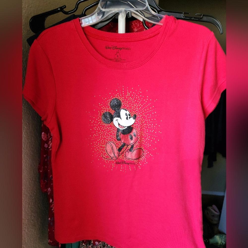 Red Mickey Mouse T-shirt